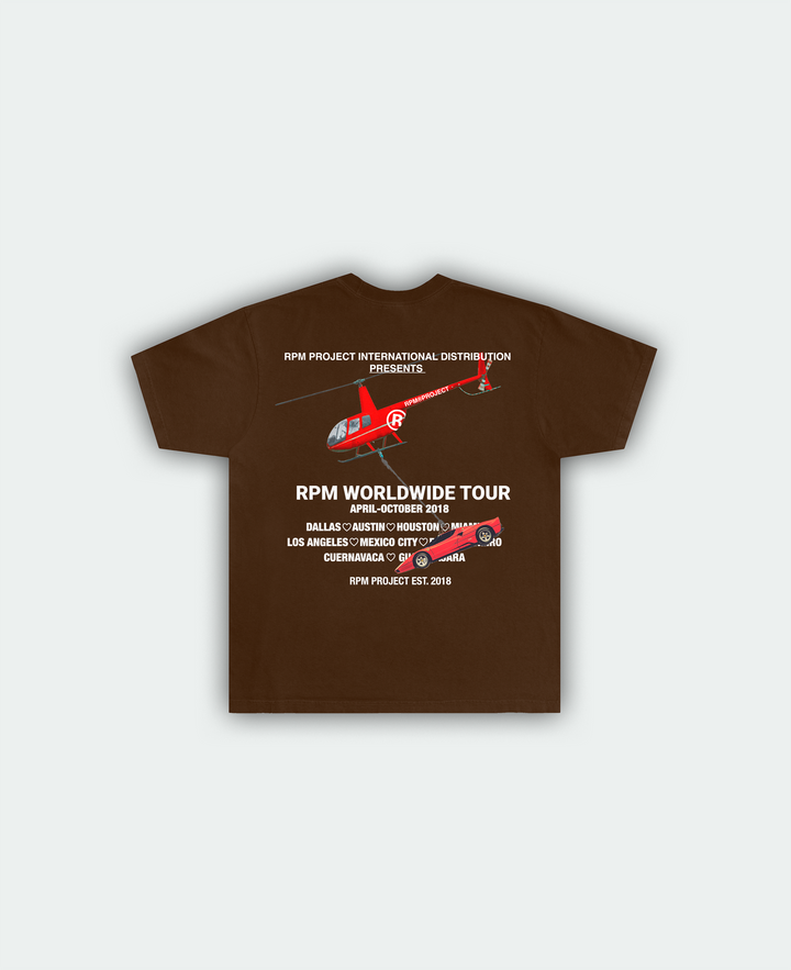 rpm helicopter shirt brown