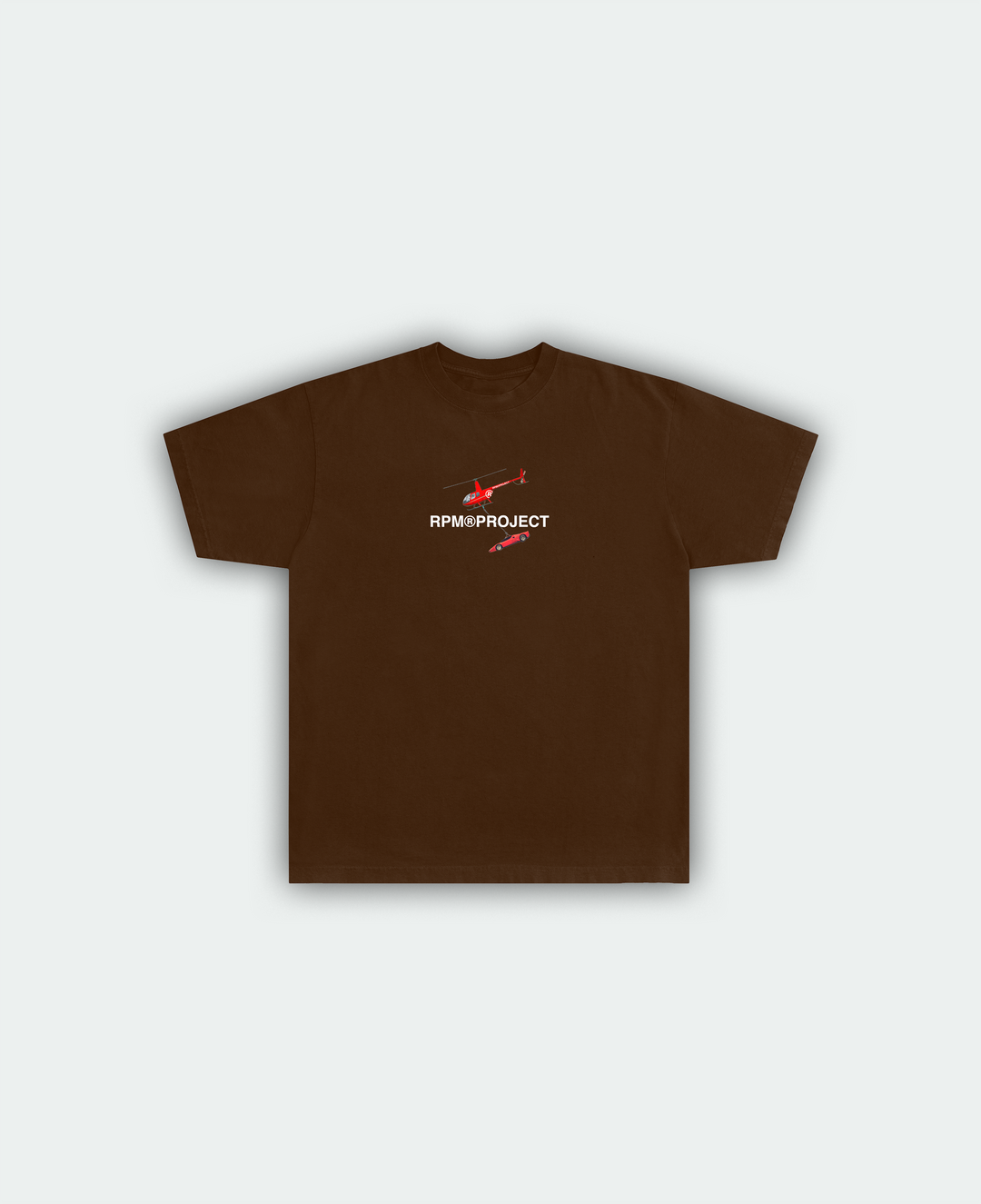 rpm helicopter shirt brown