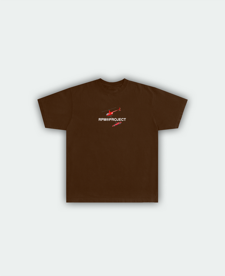 rpm helicopter shirt brown